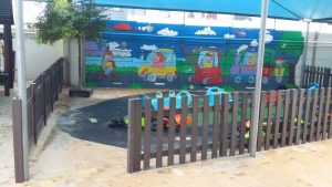 Picket Fencing - Outdoor Structures manufactured from recycled plastics.