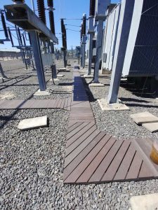 Trench Walkways / Covers - Outdoor Structures manufactured from recycled plastics.