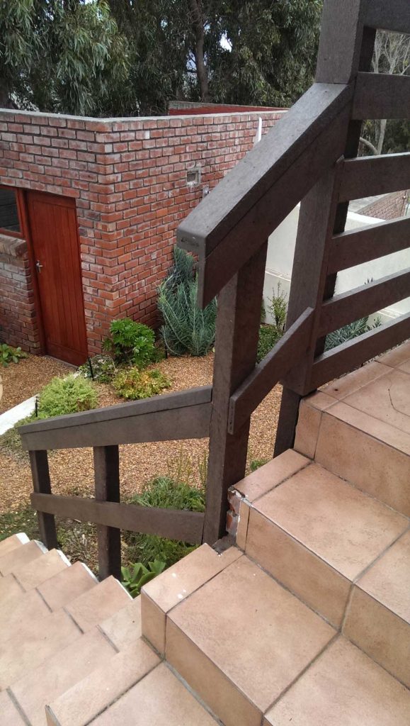 Balustrade - Outdoor Structures manufactured from recycled plastics.
