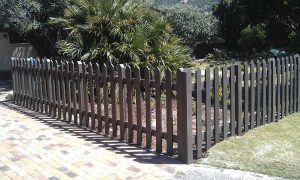 Picket Fencing - Outdoor Structures manufactured from recycled plastics.